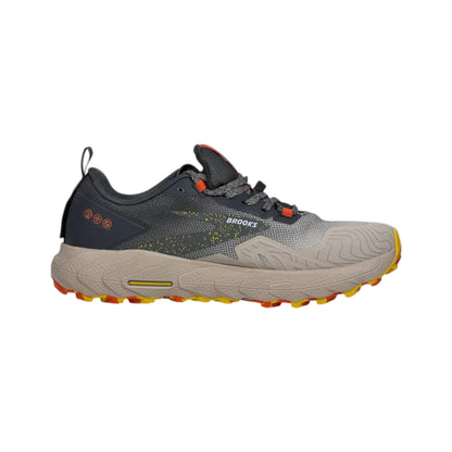 🌄👟 Brooks Cascadia Trail Running Shoes – Grey Orange Outdoor Adventure Sneakers ⚡🔥
