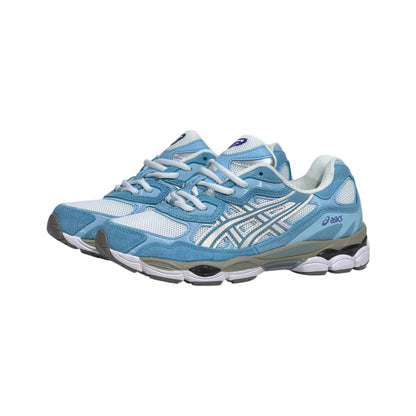 💙🤍 ASICS GEL-NYC Retro Running Sneakers – Sky Blue Edition 👟⚡