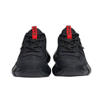 ❤️🖤 Prada Cloudbust Thunder Black Red Luxury Sneakers 👟⚡