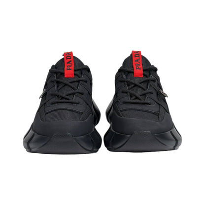 ❤️🖤 Prada Cloudbust Thunder Black Red Luxury Sneakers 👟⚡