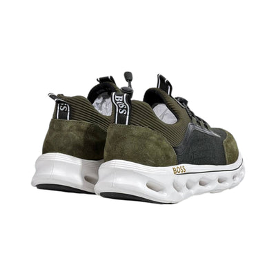 💚🖤 Hugo Boss Lightweight Slip-On Runner Sneakers 👟⚡