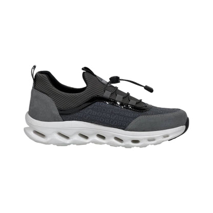 🩶🖤 Hugo Boss Grey & Black Luxury Runner Sneakers 👟⚡