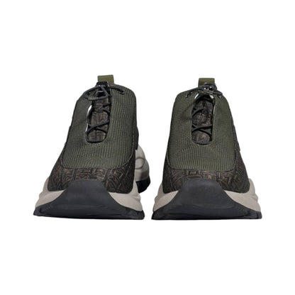 🤎 Moncler Monaco Brown Patterned Sneakers 👟✨