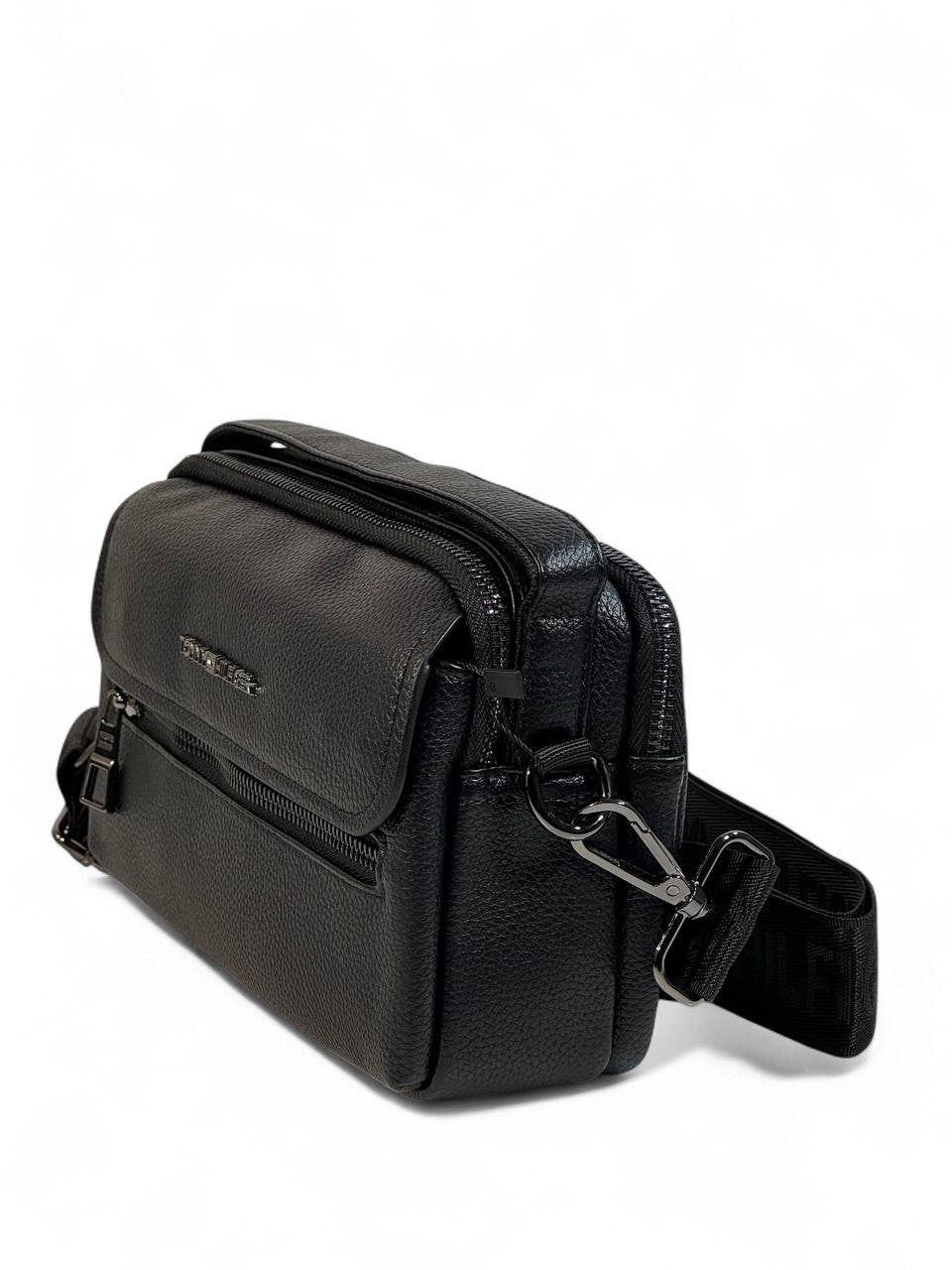 Tommy Hilfiger Black Leather Crossbody Bag 🕶️ | Minimalist Luxury for Everyday Style