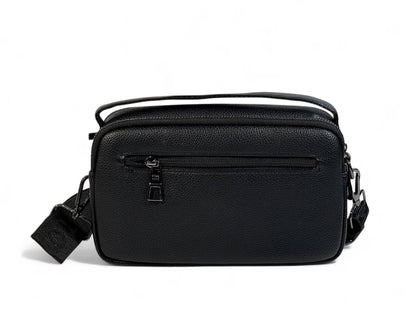 Tommy Hilfiger Black Leather Crossbody Bag 🕶️ | Minimalist Luxury for Everyday Style