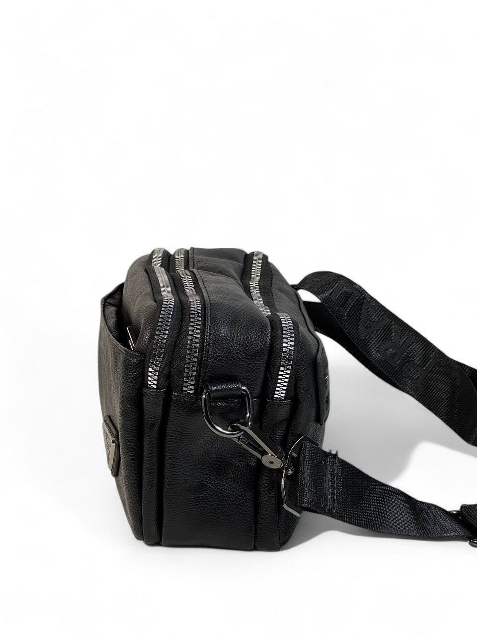 PRADA Black Leather Crossbody Bag 🖤 | Luxury Minimalist Belt Pouch for Everyday Elegance