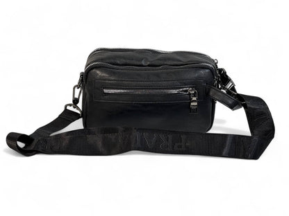 PRADA Black Leather Crossbody Bag 🖤 | Luxury Minimalist Belt Pouch for Everyday Elegance
