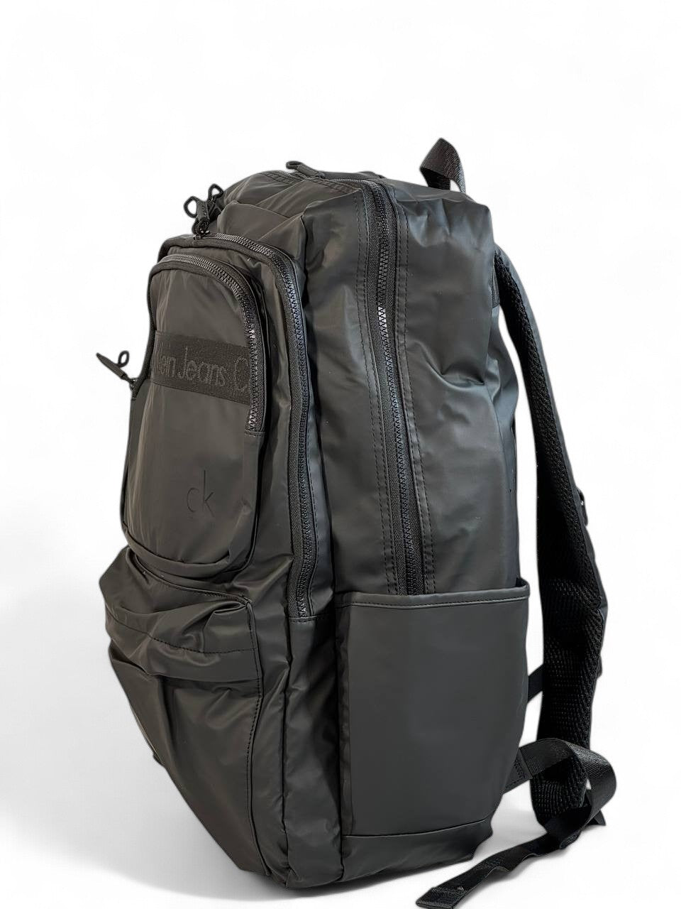 Calvin Klein Jeans Black Backpack 🖤 | Sleek Nylon Everyday Bag with Modern Minimalist Design