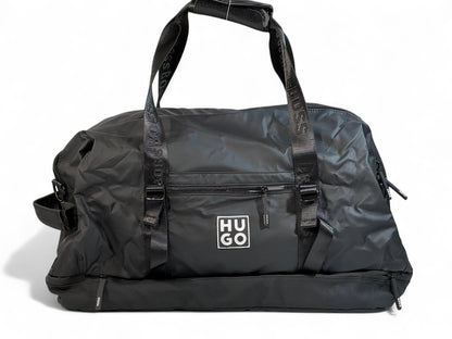 HUGO BOSS Black Duffle Bag 🖤 | Premium Travel & Gym Bag with Bold Modern Design