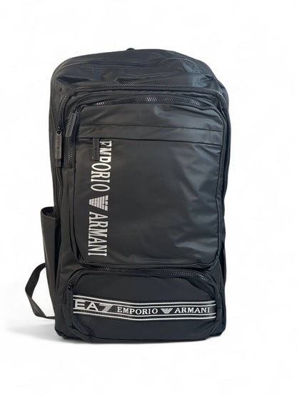 Emporio Armani EA7 Black Backpack 🎒 | Luxury Sporty Designer Bag for Everyday Style