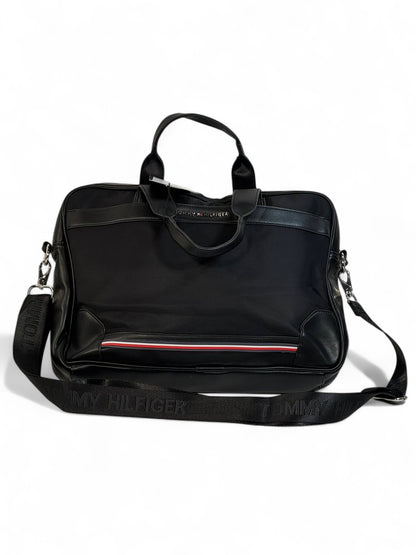 Tommy Hilfiger Black Business Bag 💼 | Classic Designer Laptop & Travel Bag