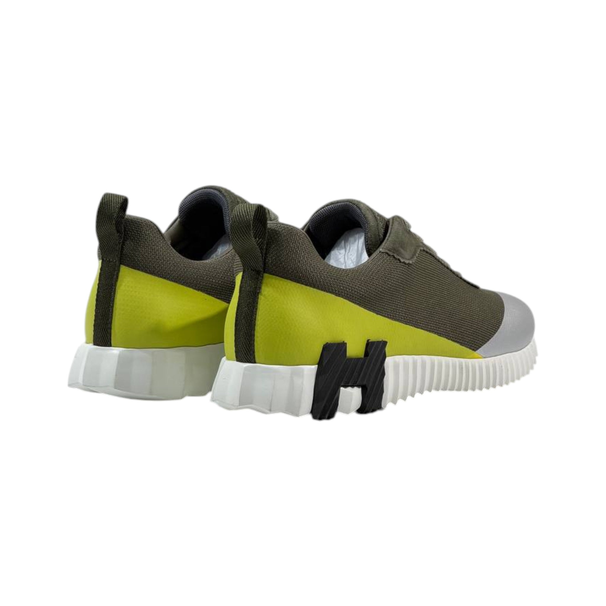 💚🩶 Hermès Futuristic Colorblock Sneakers 👟⚡