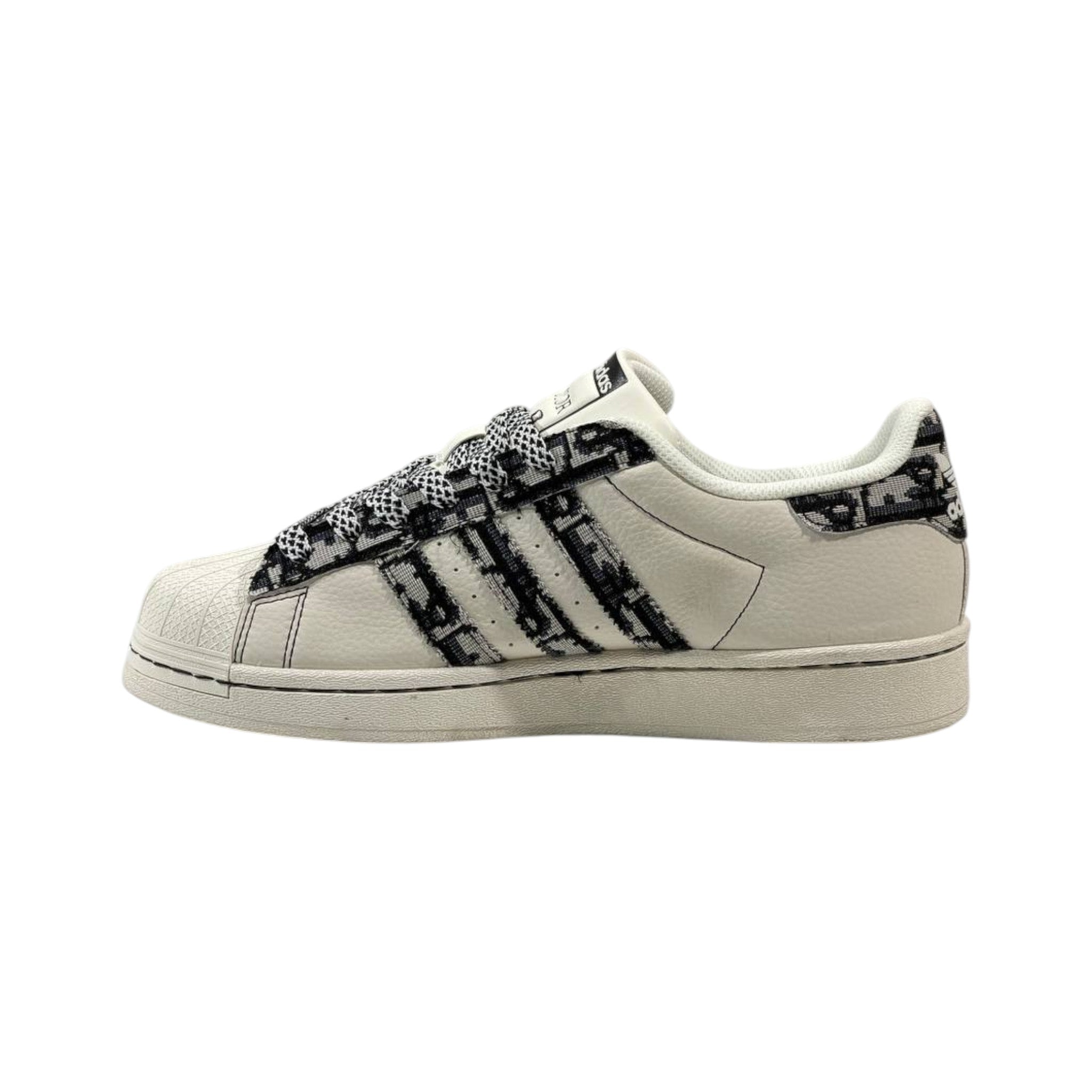 🤍🖤 Adidas x Dior Superstar Luxury Sneakers 👟✨