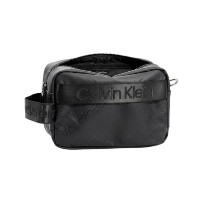 Calvin Klein Monogram Travel Pouch – All Black Edition 🖤🔥