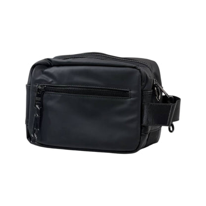 HUGO BOSS Signature Monogram Travel Pouch – Black & Red Edition 🖤🔥