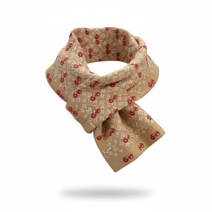 Louis Vuitton Cherry Monogram Scarf 🍒✨ | Playful Luxury Icon