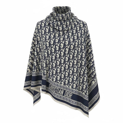 Christian Dior Oblique Monogram Scarf 💙✨ | Navy & Ivory Icon