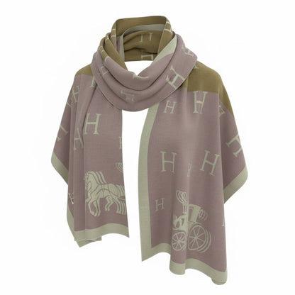 Hermès Double-Face Horse Carriage Scarf 🐎✨ | Timeless Luxury Wrap