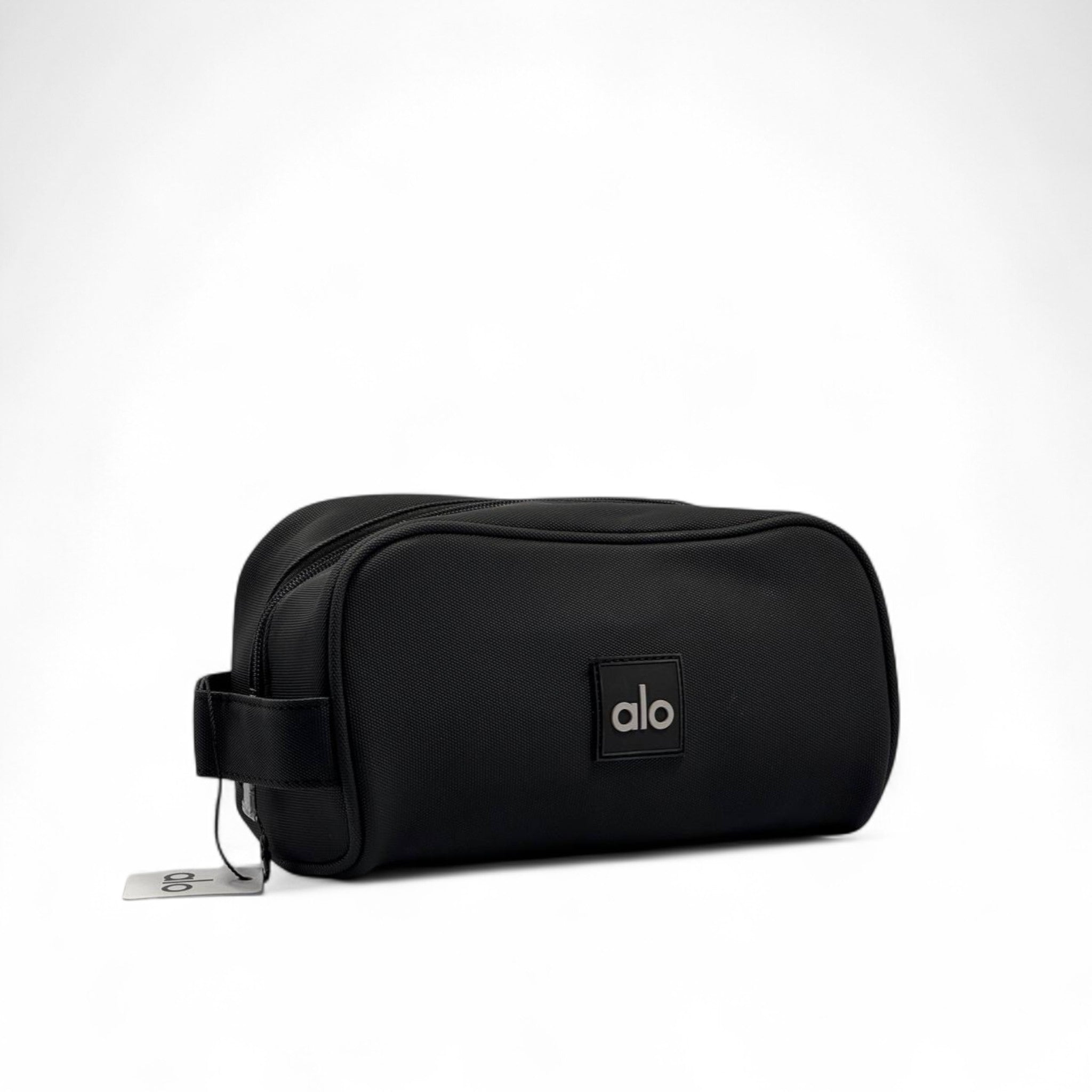 Alo Signature Black Toiletry Bag 🧴🧳 | Sleek & Stylish Travel Pouch