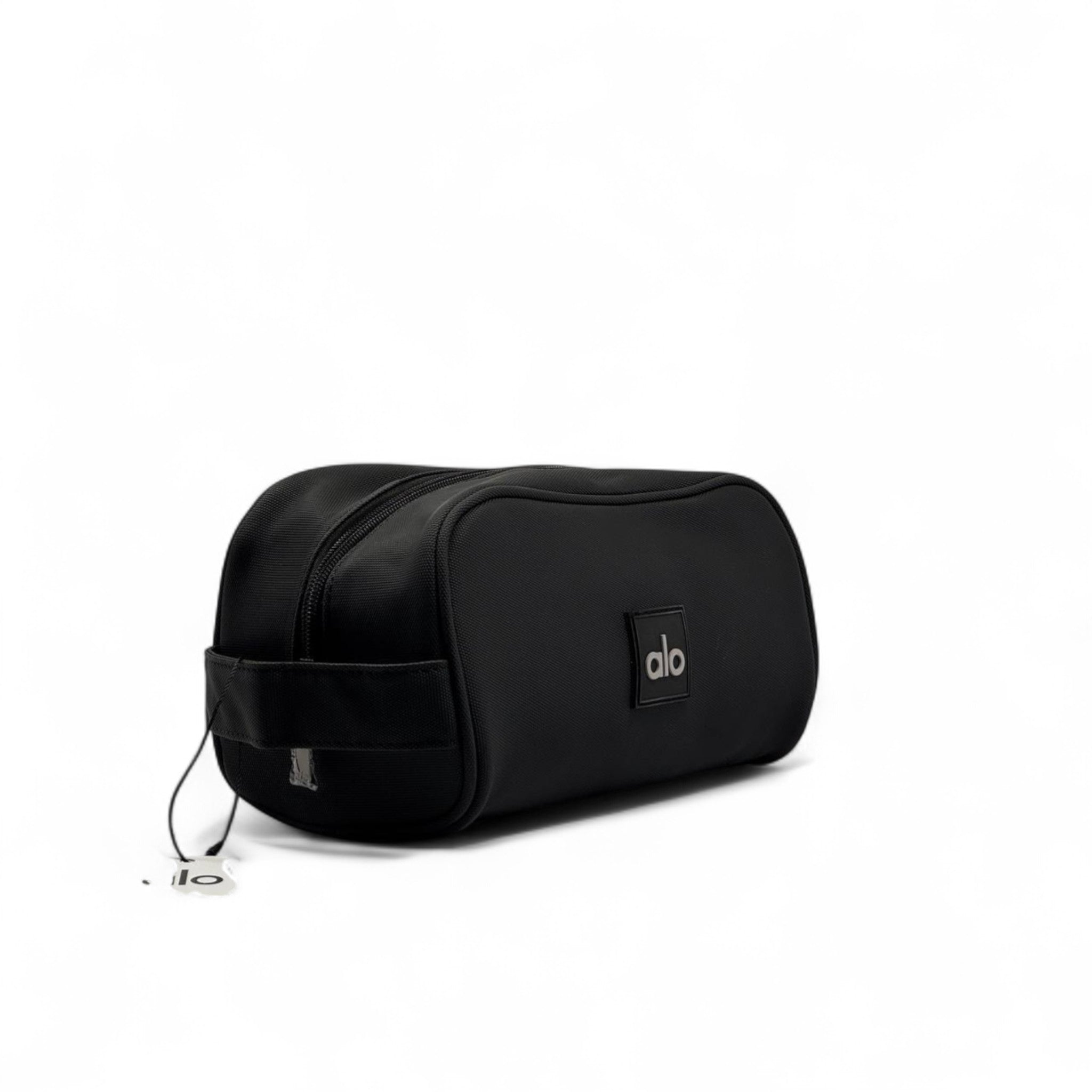 Alo Signature Black Toiletry Bag 🧴🧳 | Sleek & Stylish Travel Pouch