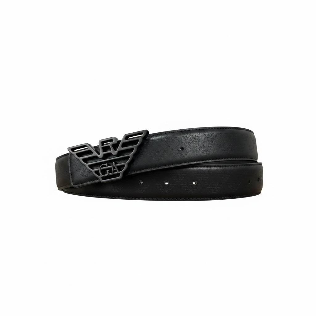 Giorgio Armani Eagle Logo Leather Belt 115CM 🖤✨