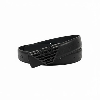 Giorgio Armani Eagle Logo Leather Belt 115CM 🖤✨