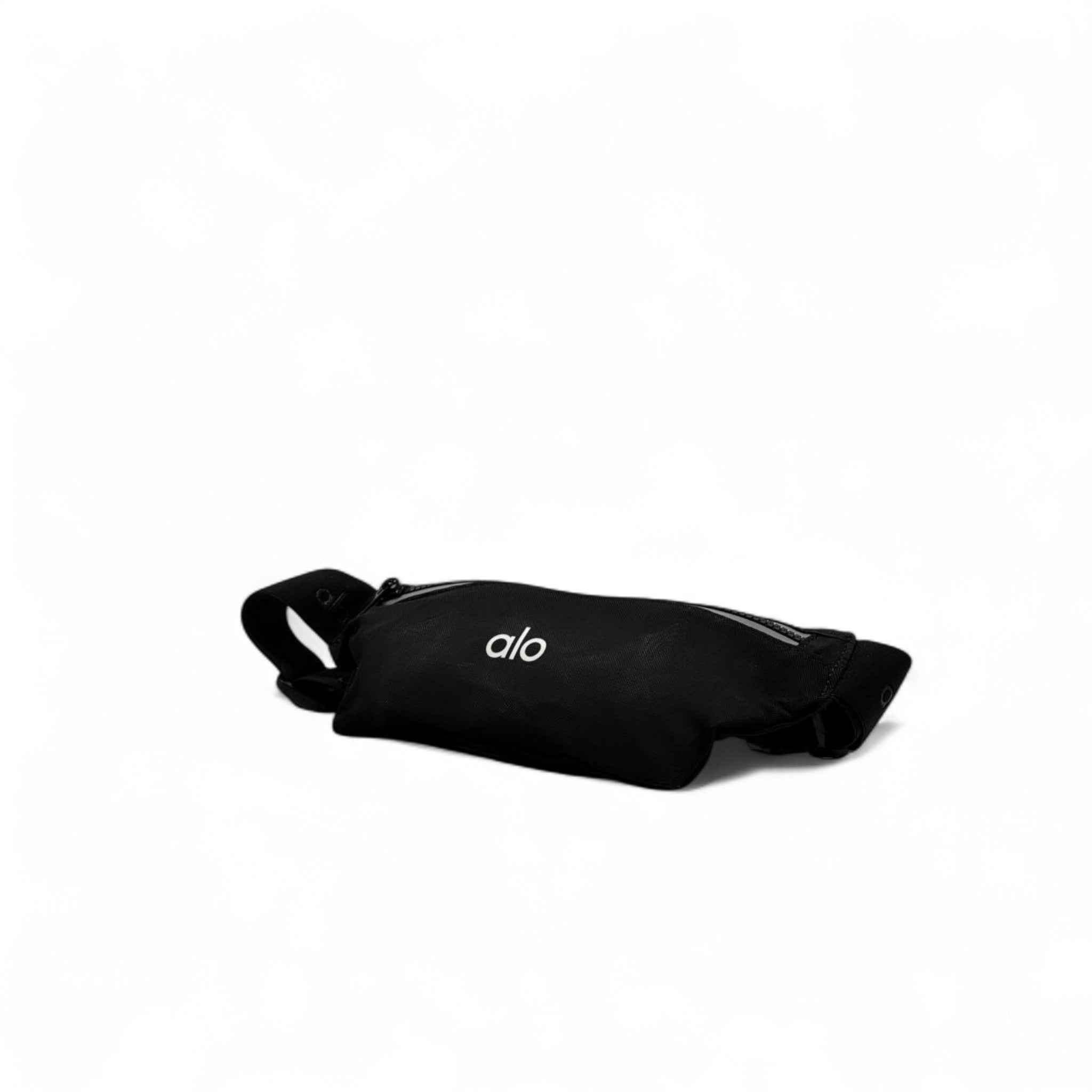 Alo Dual-Zip Reflective Belt Bag – Black Performance Edition ⚡🖤