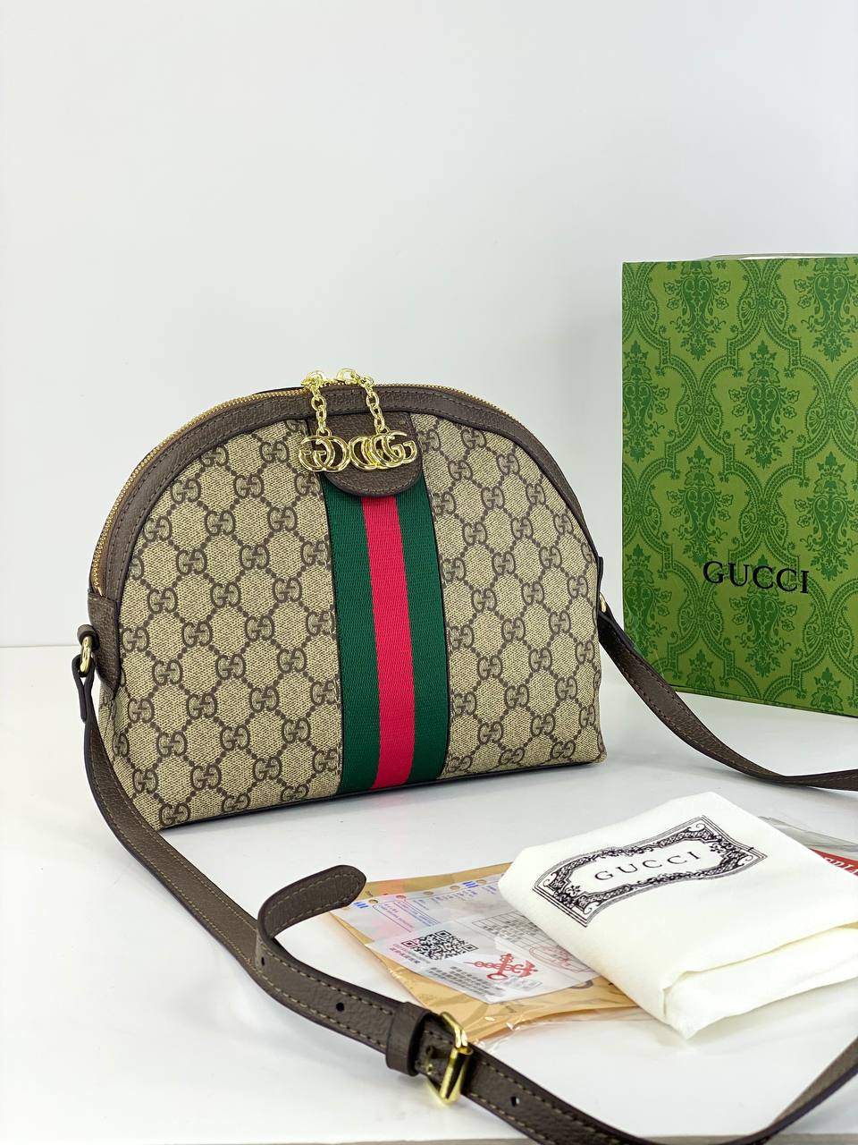 Gucci Ophidia GG Supreme Dome Bag