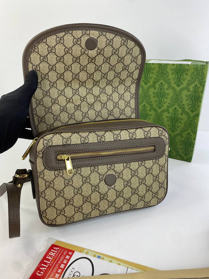 Gucci GG Supreme Mini Bag with Embellished Strap
