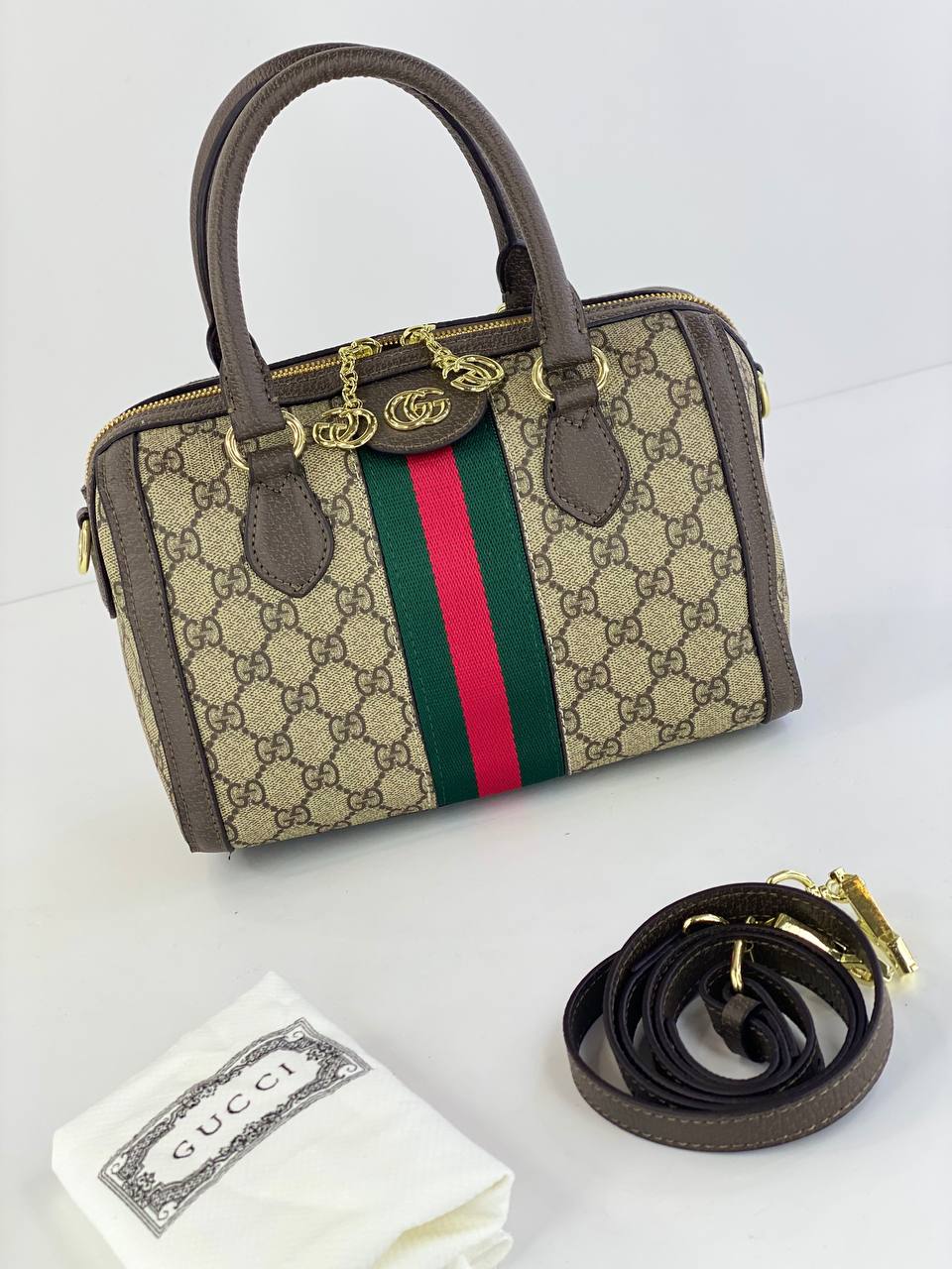 Gucci Ophidia GG Medium Top Handle Bag