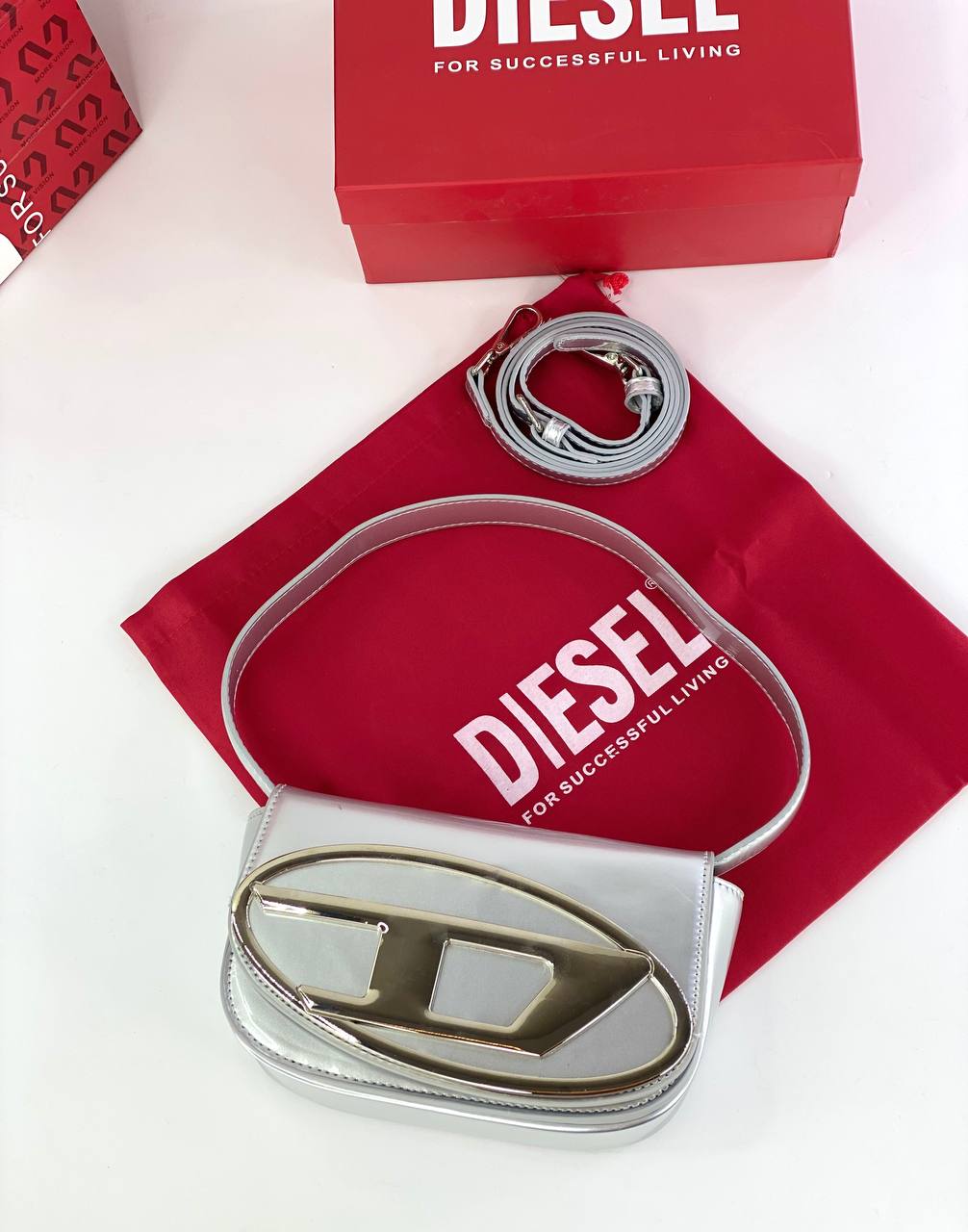 Diesel Signature Shoulder Bag with Logo Emblem