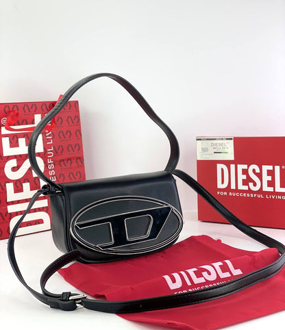 Diesel Signature Shoulder Bag with Logo Emblem