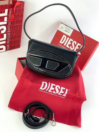 Diesel Signature Shoulder Bag with Logo Emblem