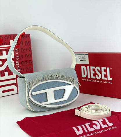 Diesel Signature Shoulder Bag with Logo Emblem