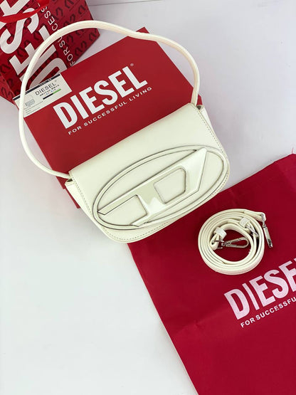 Diesel Signature Shoulder Bag with Logo Emblem