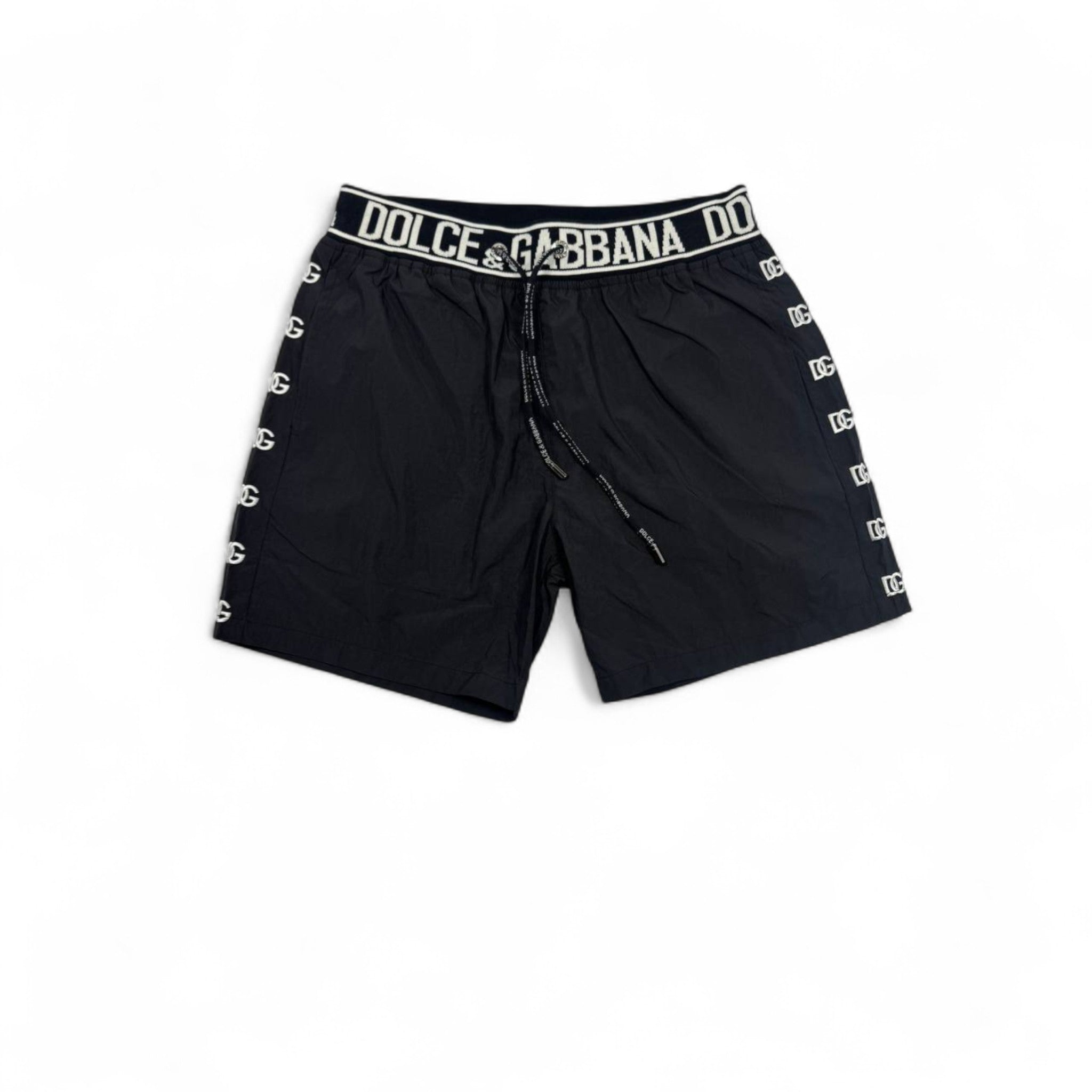 Dolce & Gabbana Black Logo swim Shorts – Bold Luxury Streetwear 🖤✨