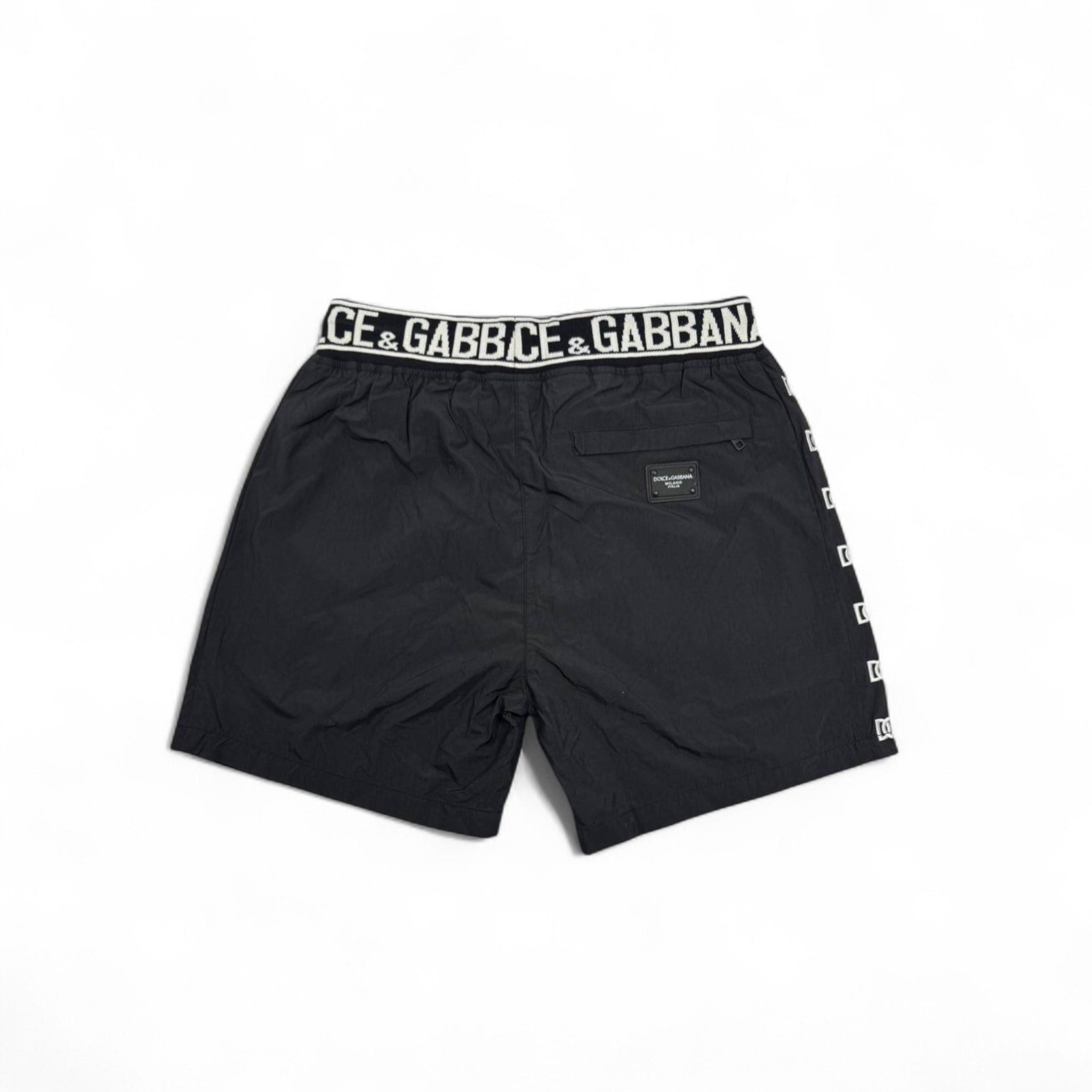 Dolce & Gabbana Black Logo swim Shorts – Bold Luxury Streetwear 🖤✨