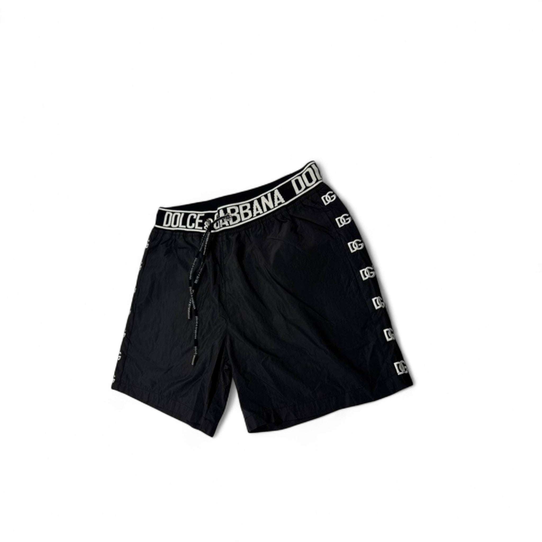 Dolce & Gabbana Black Logo swim Shorts – Bold Luxury Streetwear 🖤✨