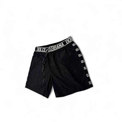 Dolce & Gabbana Black Logo swim Shorts – Bold Luxury Streetwear 🖤✨