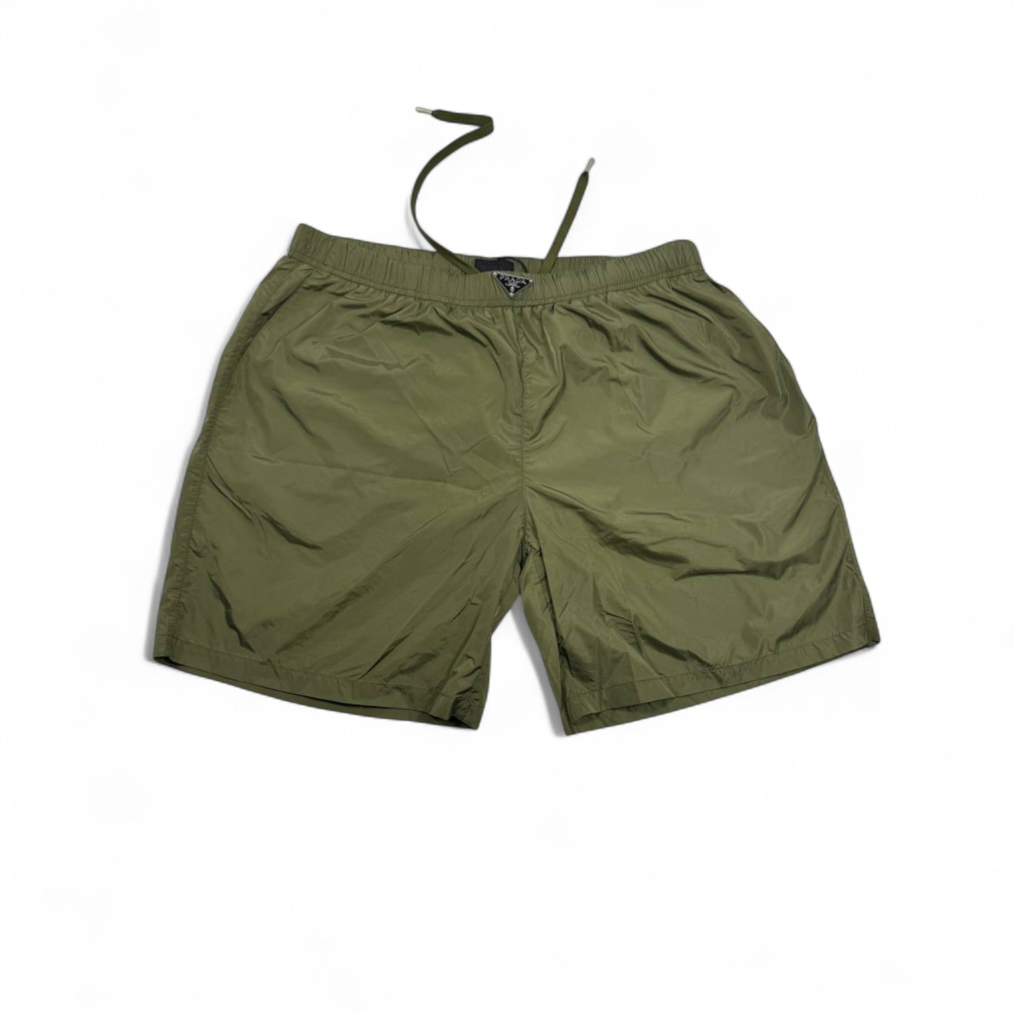 Prada Olive Green Swim Short – Nylon Minimalist Luxury 🩳💚