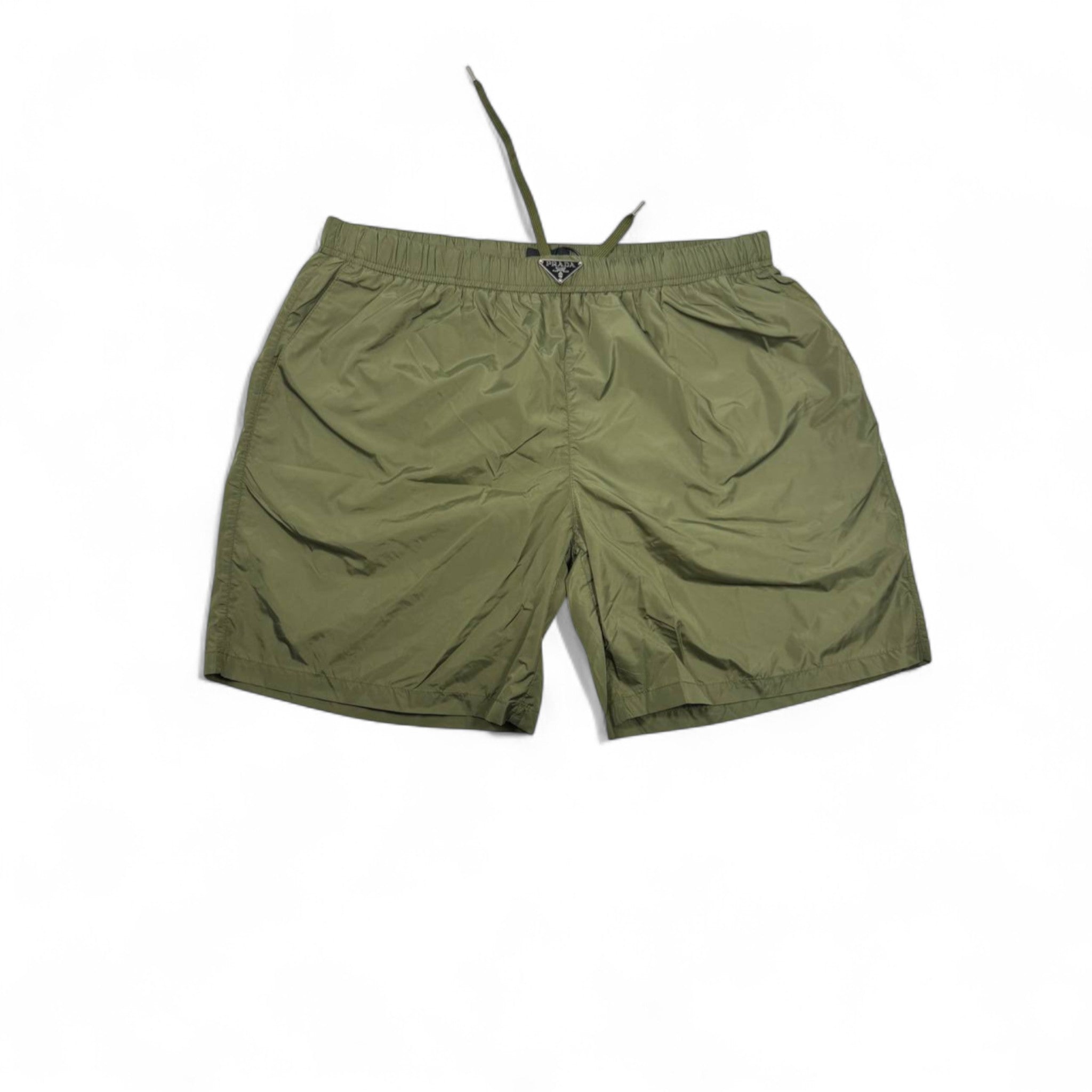Prada Olive Green Swim Short – Nylon Minimalist Luxury 🩳💚