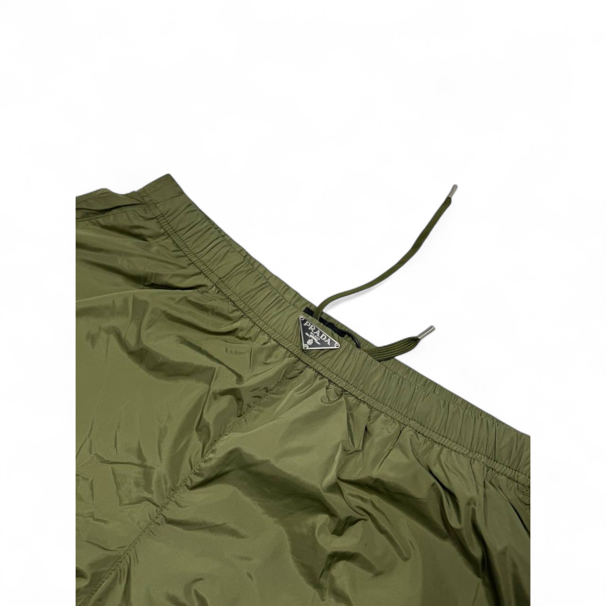 Prada Olive Green Swim Short – Nylon Minimalist Luxury 🩳💚