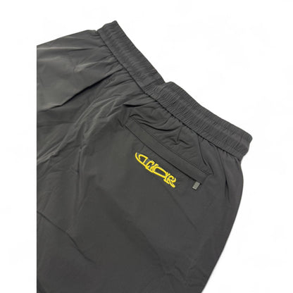 Dior Black Swim Short – Yellow Logo Embroidery 🩳✨