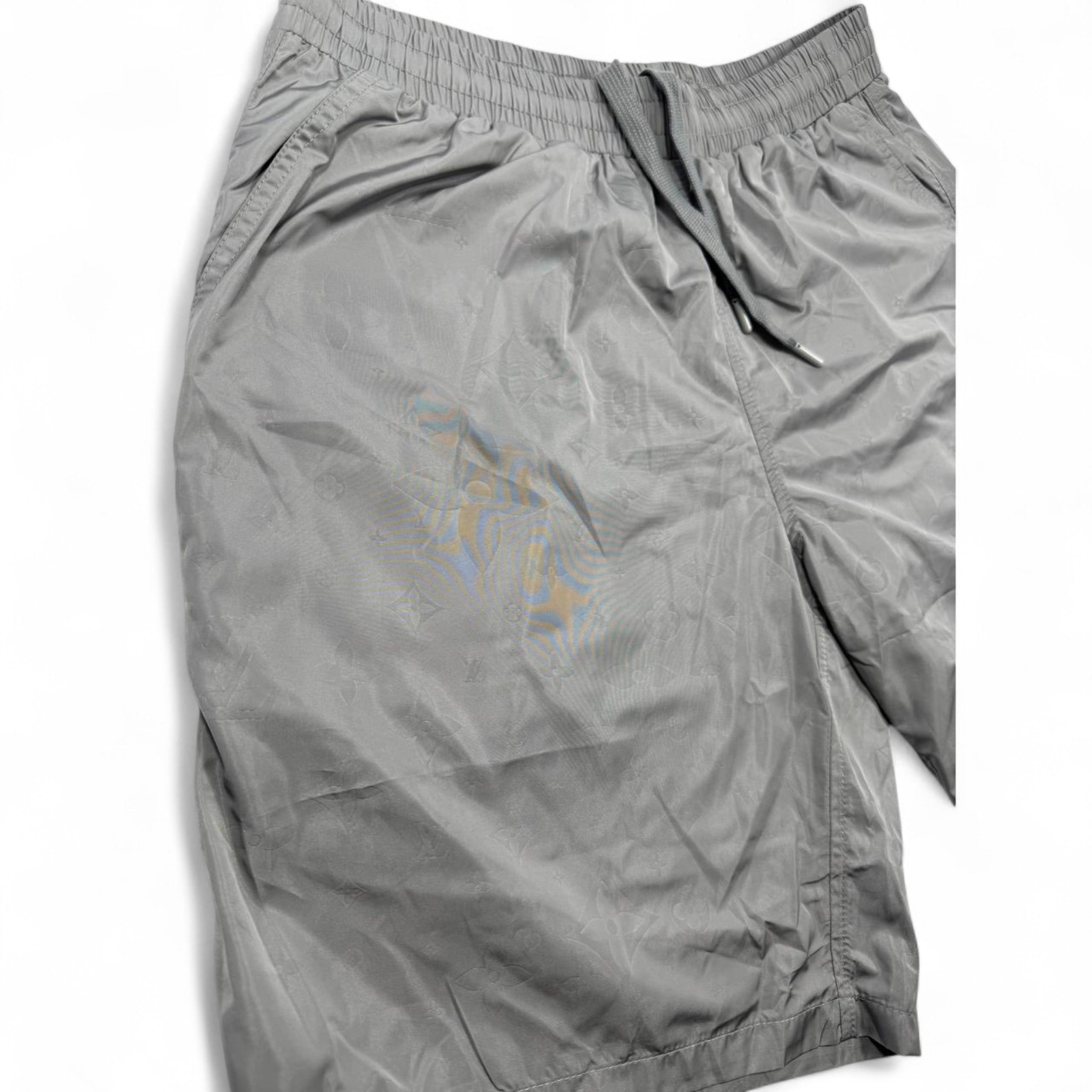Louis Vuitton Grey Swim Short – Subtle Monogram Elegance 🩳🌫️
