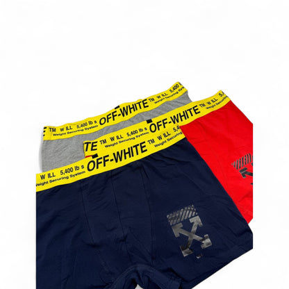 Off-White Boxer Set – 3-Pack Designer Underwear 🩲🔥