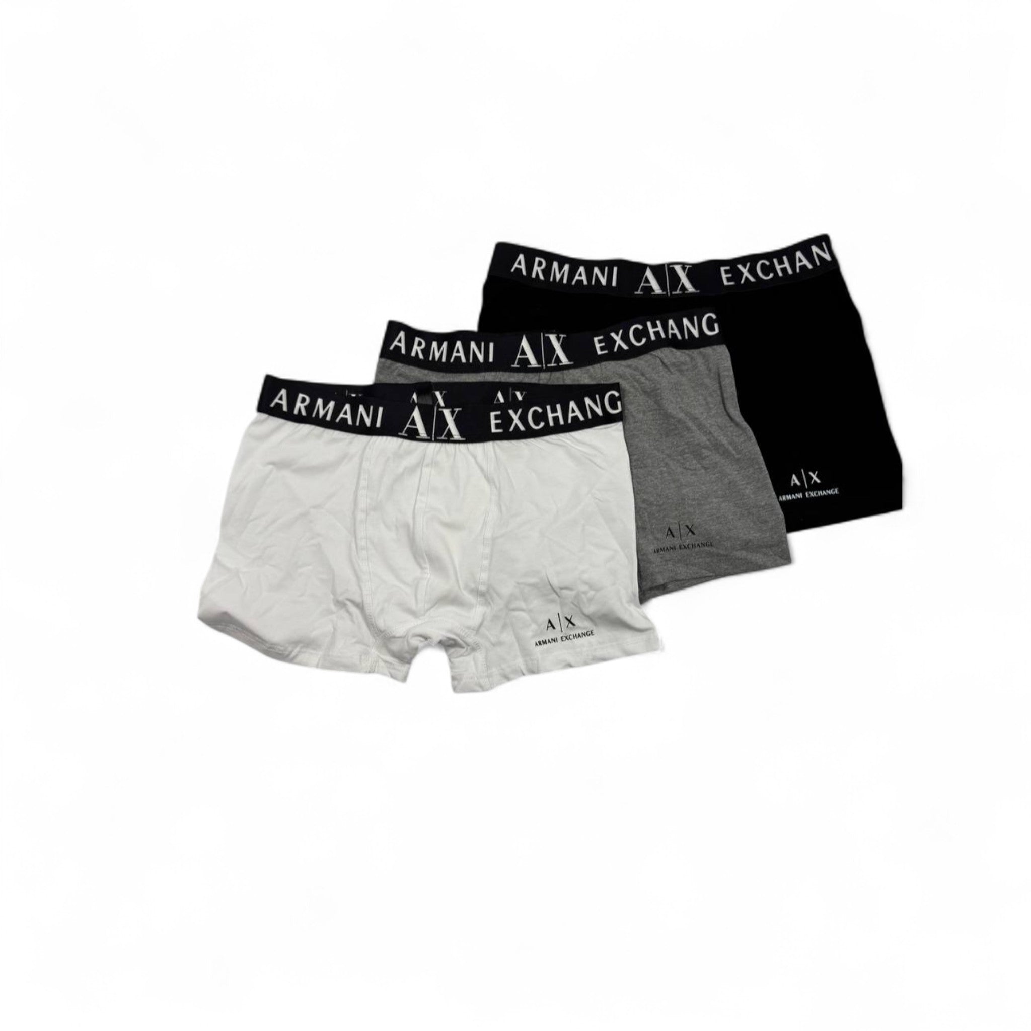 Armani Exchange Boxer Briefs – 3-Pack Classic Essentials 🩲🖤