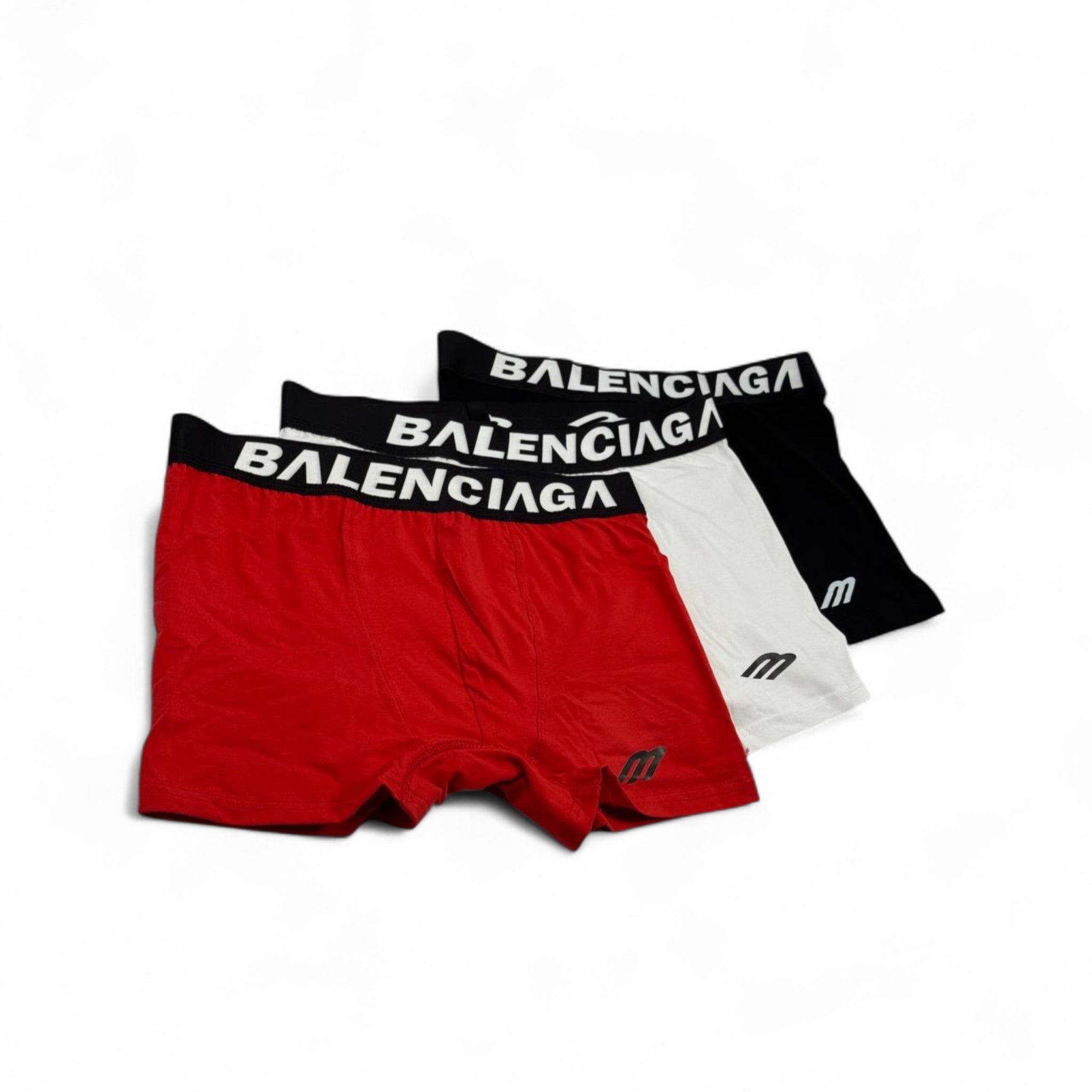 Balenciaga Boxer Briefs – 3-Pack Power Logo Edition 🩲💯