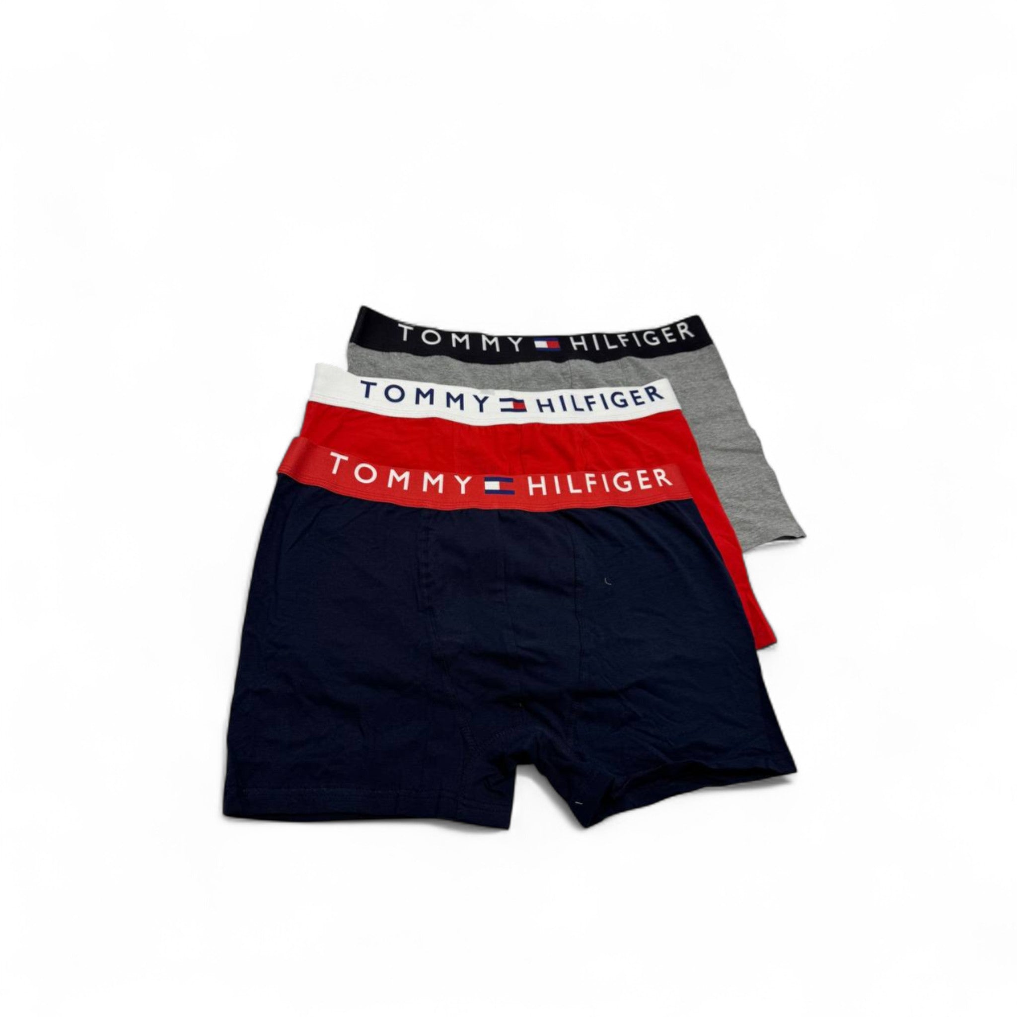 Tommy Hilfiger Boxer Briefs – 3-Pack Logo Waistband Edition 🩲🔴⚪🔵