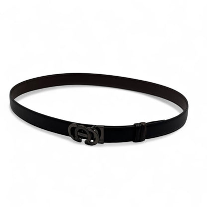 Salvador feragammo  Black Leather Belt – 130 CM | Iconic Eagle Buckle 🖤