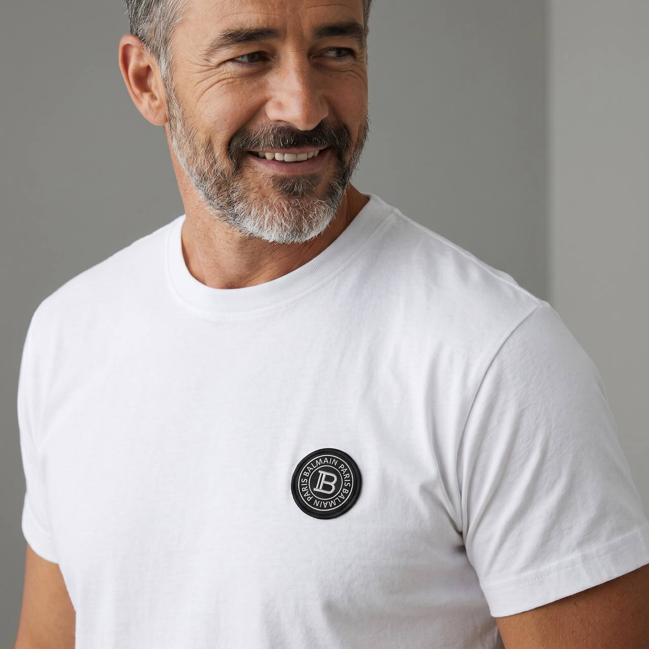 Balmain Paris Signature Logo T-Shirt – White Luxury Edition 🤍🖤
